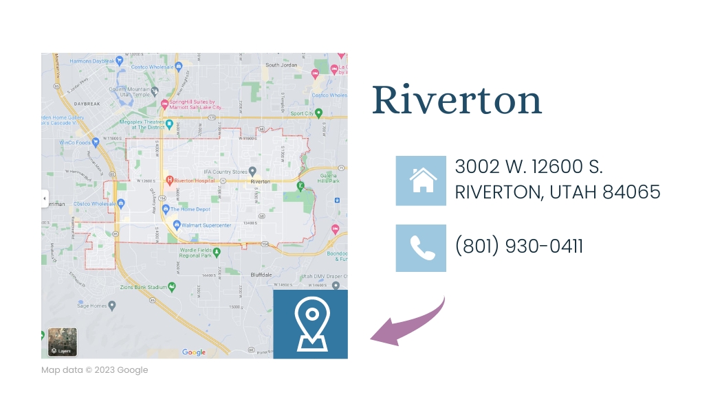 Location Card for Riverton, UT with map